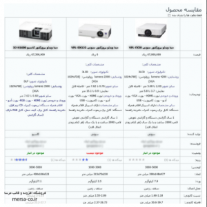 مقایسه محصول جوم شاپینگ